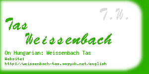 tas weissenbach business card